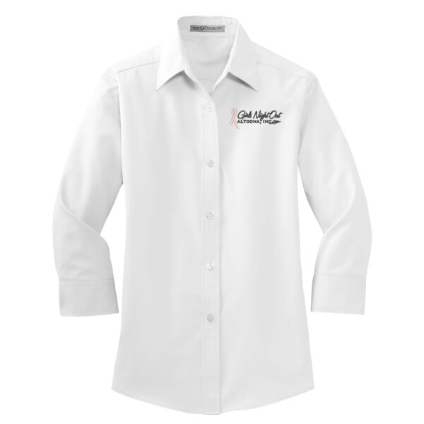 EMB - Ladies 3/4 Sleeve Easy Care Shirt Thumbnail