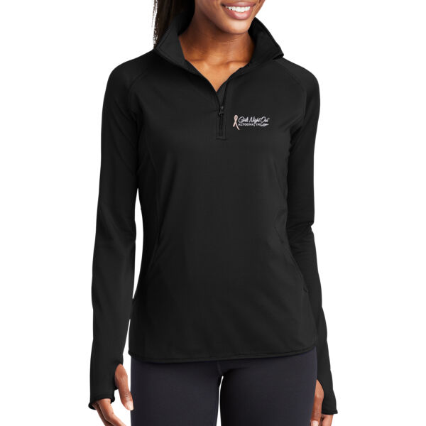 EMB - Ladies Sport Wick ® Stretch 1/4 Zip Pullover Thumbnail